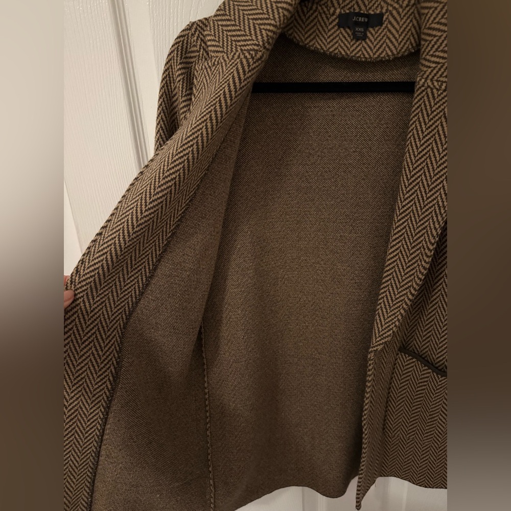 J. Crew Sophie Herringbone Sweater Blazer - Picture 4 of 11